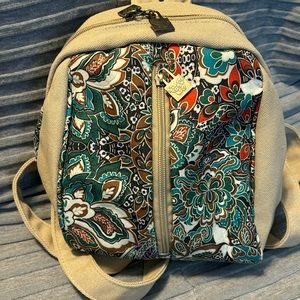 Black Butterfly Canvas tiny backpack